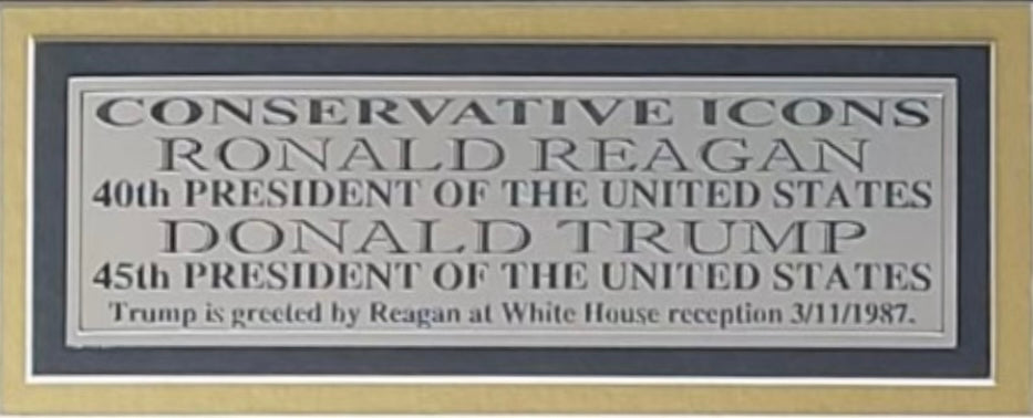 President Donald Trump and President Ronald Reagan