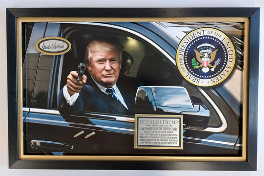 President Donald Trump (Front seat of The Beast)