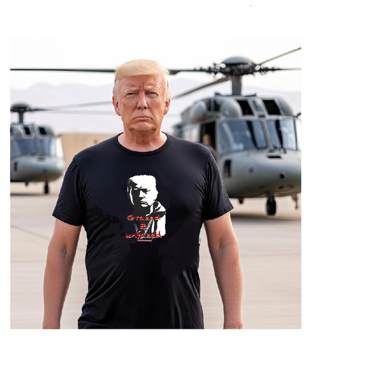 Donald Trump Grazed & Unfazed Black (Next Level cotton)